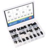 Glarks 450Pcs M3/M4/M5/M6/M8 Allen Head Socket Set Screw, 12.9 Class
