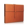 Gallaway Leather-Padfolio-Portfolio, Folder-Slim-Notebook, Note-Pad-Holder, Desk-Accessories, Brown
