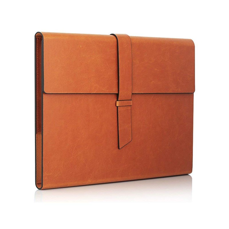 Gallaway Leather-Padfolio-Portfolio, Folder-Slim-Notebook, Note-Pad-Holder, Desk-Accessories, Brown