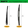 Rear Windshield Wiper Arm Blade Set Replacement for Honda Odyssey