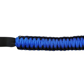 IKON MOTORSPORTS, 2PCS Roll Bar Grab Compatible with 2021-2025 Ford Bronco 2/4 Door, Blue Nylon Interior Roof Roll Bar Handles Paracord Grip Car Interior Accessories