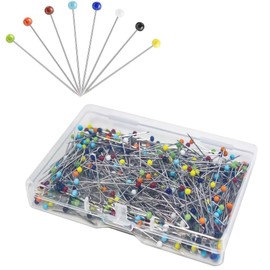 Sewing Pins, 250 Pack Pins Sewing, Dressmaking Pins, Sewing Pins Dressmaking, Sewing Pins Coloured Heads, Quilting Pins, Dress Making Pins, Fabric Pins, Loose Cover Pins, Head Pins