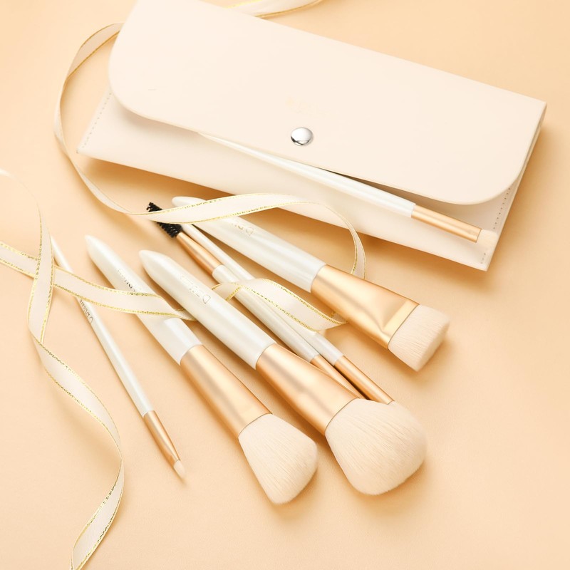 DUcare X0703 Makeup Brushes, 7 Piece Set, High Quality Fiber
