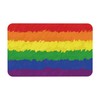 Bathroom Rugs Bath Mat for Bathroom Rainbow Pattern Non Slip