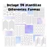Universo en Linea Plantillas Adhesivas Diseño Uñas Esmalte/ Gel/ Acrílico
