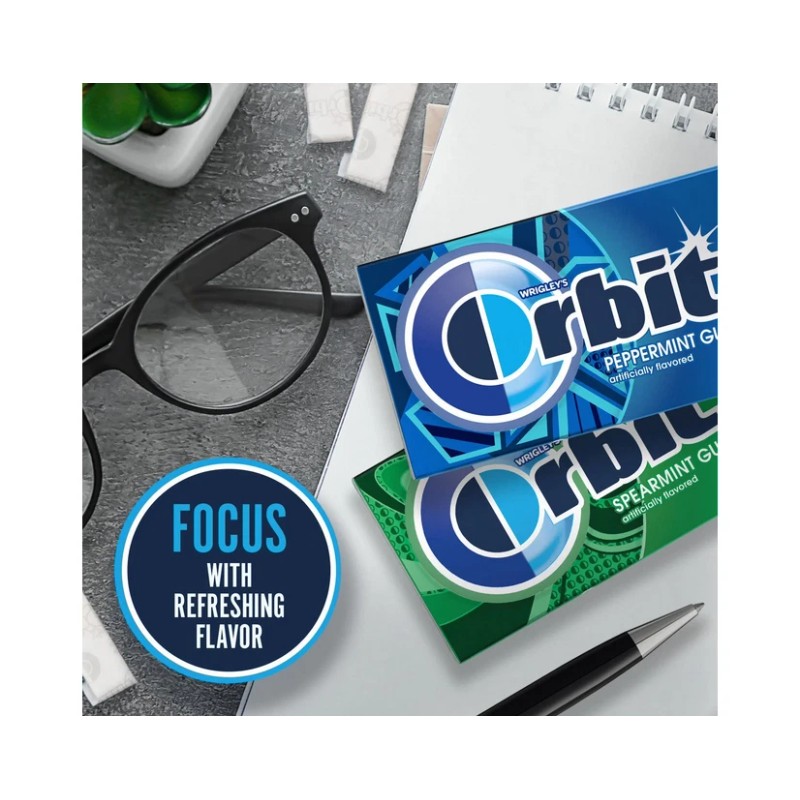 Orbit Mint Sugar Free Chewing Gum, Variety Pack, 14 pcs.,