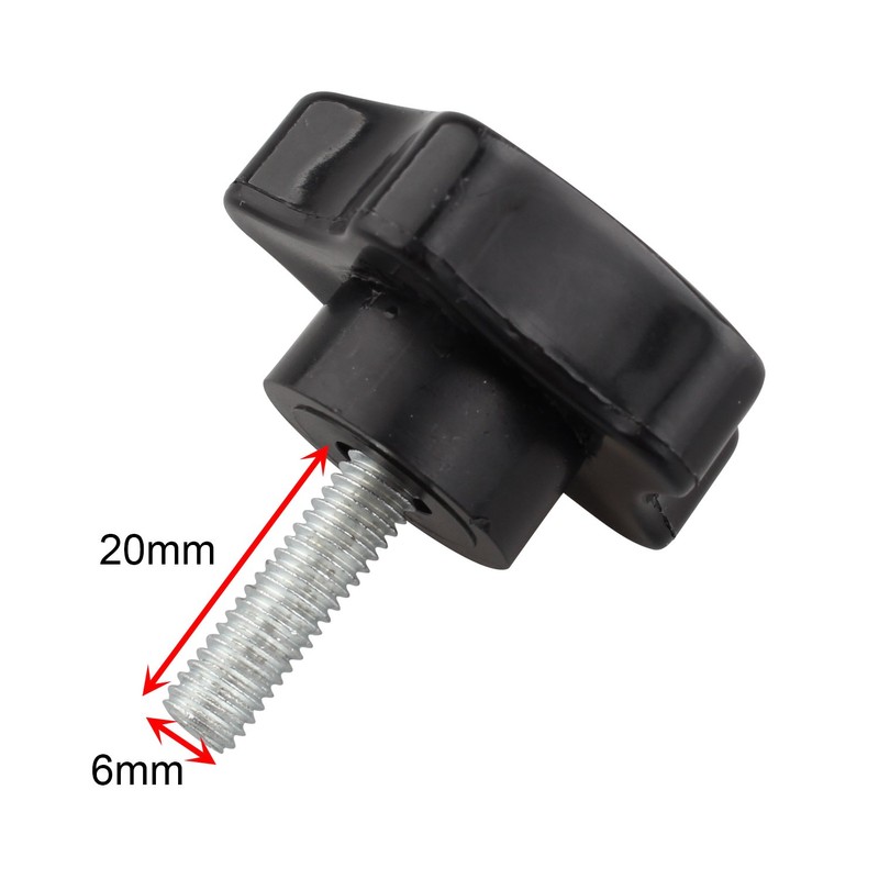 Futheda 2 M6 x 20mm Thread Replacement Star Hand Knob