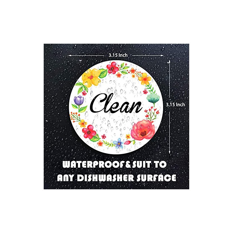 Dishwasher Magnet,Clean Dirty Sign Indicator- Double Sided Magnet with Magnetic