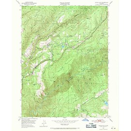 YellowMaps Dutch Flat CA topo map, 1:24000 Scale, 7.5 X 7.5 Minute, Historical, 1950, Updated 1971, 26.8 x 22 in - Polypropylene