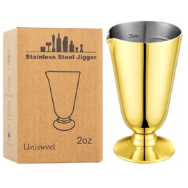UNISWEET 2 Oz Premium Cocktail Jigger,304 Stainless Steel Materials With Has 7 Measuring Scales Inside,Professional Wine Measuring Machine For Cocktails & Liquor, Good For Bartenders & Home Use