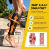 CAMBIVO Calf Compression Sleeves 2 Pairs, 20-30 mmHg, Footless Flight