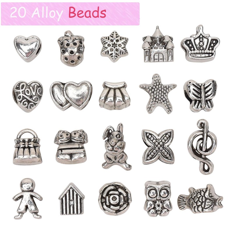 Linkbro DIY Charm Bracelet Kit, Gift Girls 8-12 Years, DIY
