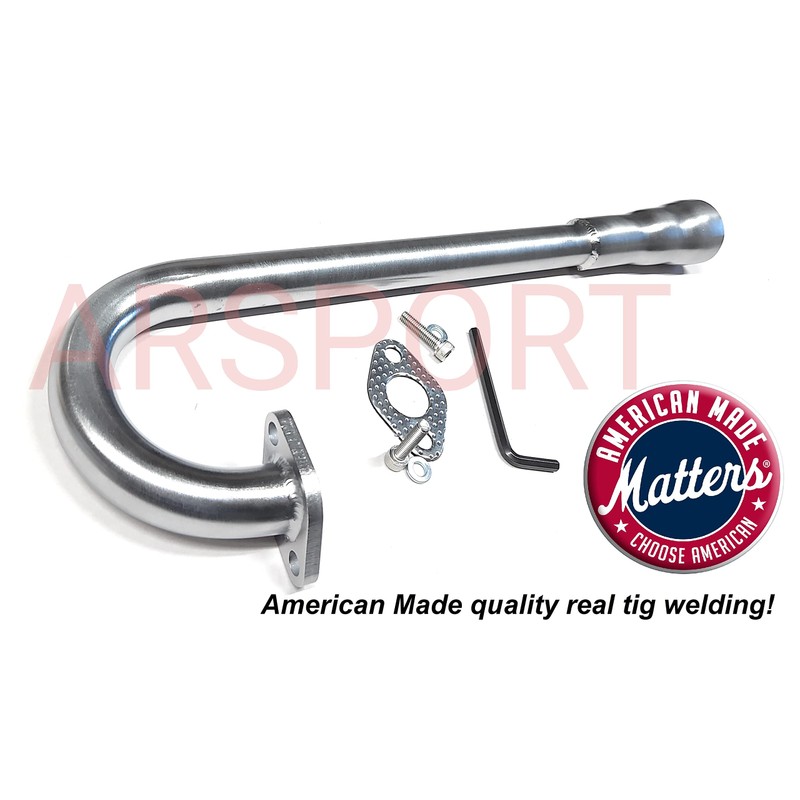 Exhaust pipe Header Compatible with Hond* GX100, GC160, GC190 Motorized