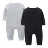 Little Brother Newborn Outfit 2 Pack Long Sleeve Snap Closure