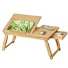 SONGMICS Bed Laptop Desk, Folding Bed Tray for Laptop up