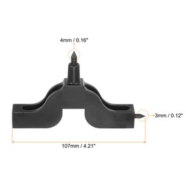 HARFINGTON 3Pcs Irrigation Drilling Tool 3mm 4mm Dual Use T-Shaped Hole Punch Micro Drip Irrigation System Water Pipe Tool Punching Puncher Sprinklers Micro for Laying Branch Drip Pipes,Black