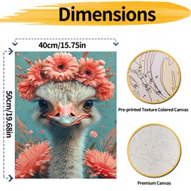 YALKIN Paint by Numbers Adults, Paint by Numbers, DIY Sea Turtle with Brushes and Acrylic Paints, Hand Painted Oil Painting Canvas for Home Decor, Without Frame (40 x 50 cm)