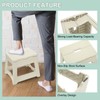 uxcell 9" Folding Step Stool for Adults 132 lbs Capacity