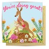 La La Land Greeting Card Doing Great Kangaroo