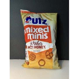 Utz 🟠 New UTZ Mixed Minis Mike’s Hot Honey Pretzels Ring Twist Waffle Bag (12oz)