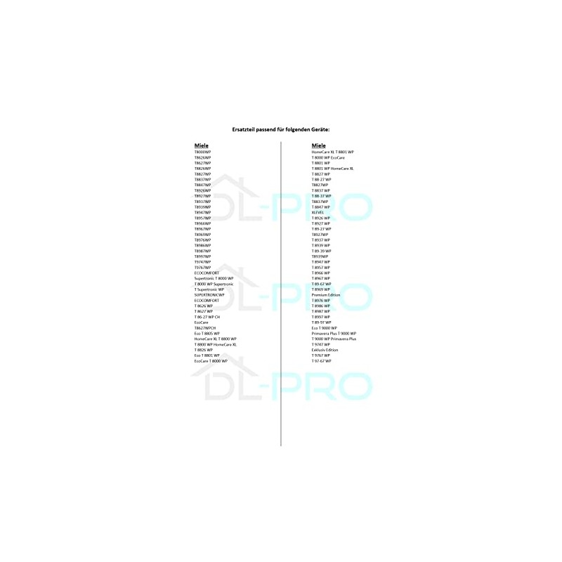 DL-pro 2 x Foam Filter Compatible with Miele 9688381 Sponge