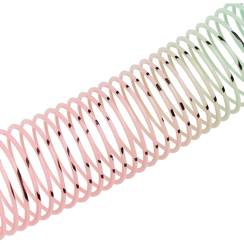 SHATCHI 12 Mini Rainbow Smiley Face Springs Slinky Pinata Party