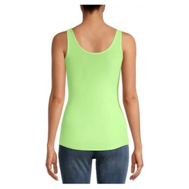 No Boundaries Juniors Scoop Neck Tank (S-3-5,Glow Stick)