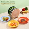 Berglander 9 Inch Plastic Deep Dinner Plates Set of 8