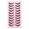 False Eyelashes Natural Russian Lashes D Curl Cat Eye Lashes