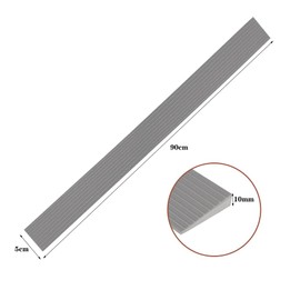 Türschwellenrampe, Rollstuhlrampe Silikon Schwellenrampe, Rampe Türschwelle 100 x 5.5 x 1.6cm Übergangsleiste Bordsteinrampe Gummi für Türöffnungen, Badezimmer, Boden und Fliesenkante, Schwarz
