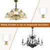 PATIKIL 39mm Lamp Shade Finial, 2 Pcs Cube Crystal Lamp