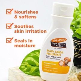Palmer's Shea Formula Raw Shea Body Lotion for Dry Skin Hand & Body Moisturizer