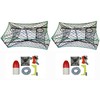2-Pack of KUFA Galvanized Foldable Crab Trap & Accessory Kit