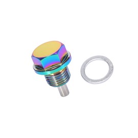 Partuto M16x1.5 Multicolor Magnetic Oil Drain Plug with Gaskets 1 Set Replacement