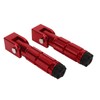 2Pcs Motorcycle Foldable Foot Pegs M8 Antislip Aluminium Alloy Universal