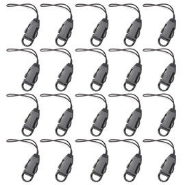 [YFFSFDC] Strap Parts, Set of 20, Removable, Detachable Strap Parts, Strap Adapter, Buckle, Black