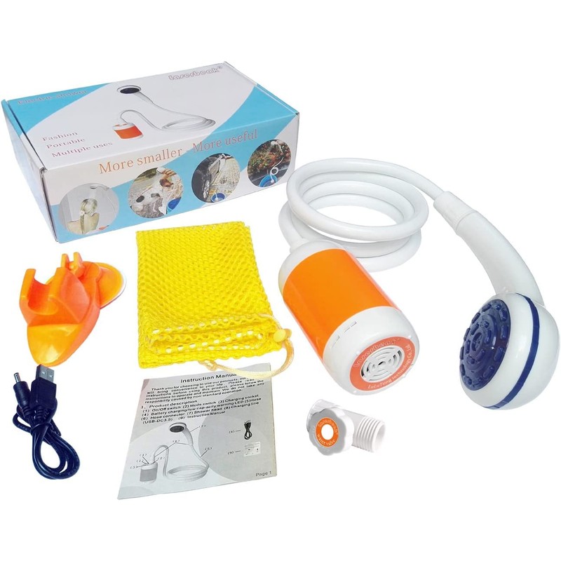 Iron Hammer Portable Shower Camping Shower Outdoor Shower Handheld Electric