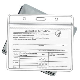 5-Pack Vaccine Card Protector Waterproof Pouch by vacciVERIFIED, Cruise Accessories Must Haves Travel Accessories