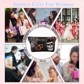 UQWYOID Travel Makeup Bag, Cosmetic Bag Make Up Organizer, Zipper Pouch for Women, Travel Toiletry Bag for Women, Birthday Gifts for Daughter, Storage Toiletry Bag Organizer (NR10645)