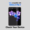 Whitestone 2PACK EZ GLASS Screen Protector for Galaxy Z Flip