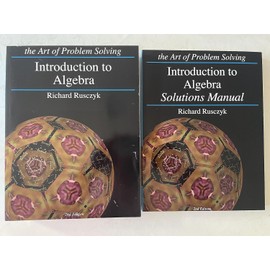 Art of Problem Solving: Introduction to Algebra Books Set (2 Books) - Introduction to Algebra Text, Introduction to Algebra Solutions Manual