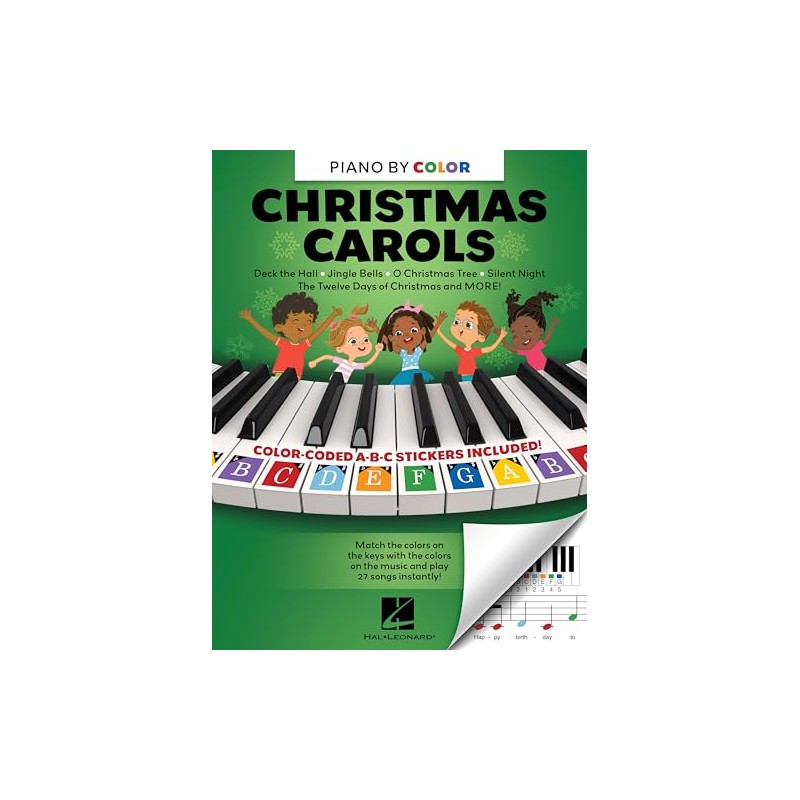 Piano-by-Color: Play Your Favorite Christmas Carols Instantly!