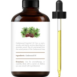 Handcraft Blends Cedarwood Essential Oil – Huge 4 Fl Oz – 100% Pure and Natural – Premium Grade Essential Oil for Diffuser and Aromatherapy, Skin, Massage, Candle and Soap Making Fragrance