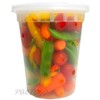 PCM 32 oz. Heavy Duty Round Deli Food Soup Plastic