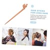 NOLITOY Classic Chinese Style Hair Stick Wooden Rabbit Hairpin Elegant