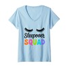 Womens Sleepover Squad Sleepover Pajama Girl Slumber Party Matching V-Neck