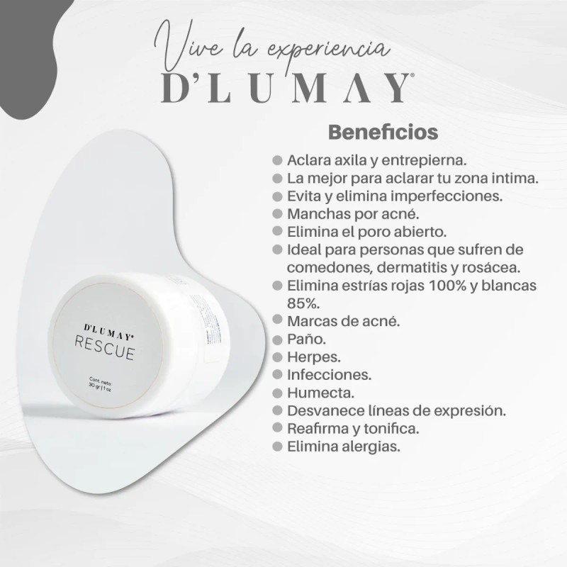 Dlumay Crema Rescue Multiaccion 30gr Piel Extra Sensible
