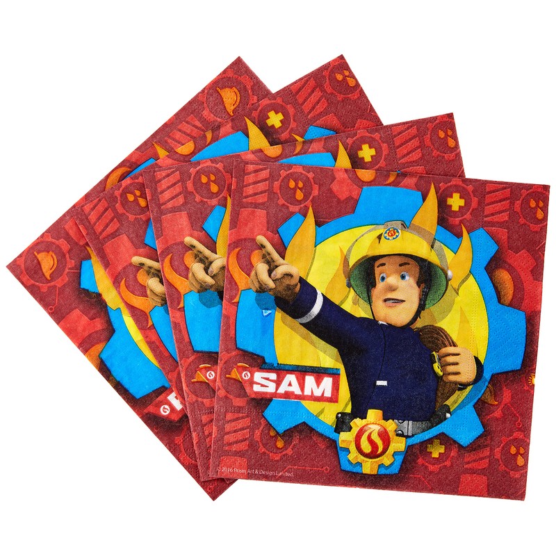 Amscan International Fireman Sam 9902177 Napkins 33 cm