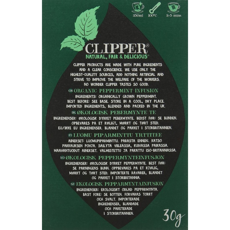Clipper Peppermint Tea, 20 Bags