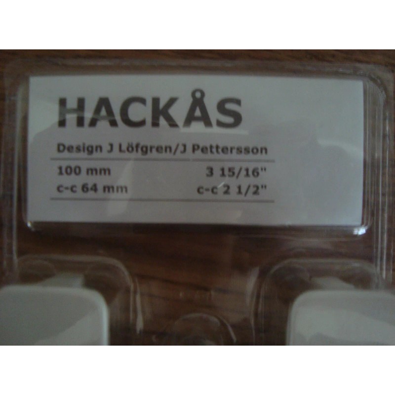 Ikea HACKÅS Handle anthracite HACKAS Handle 3 15/16" 2 Pack